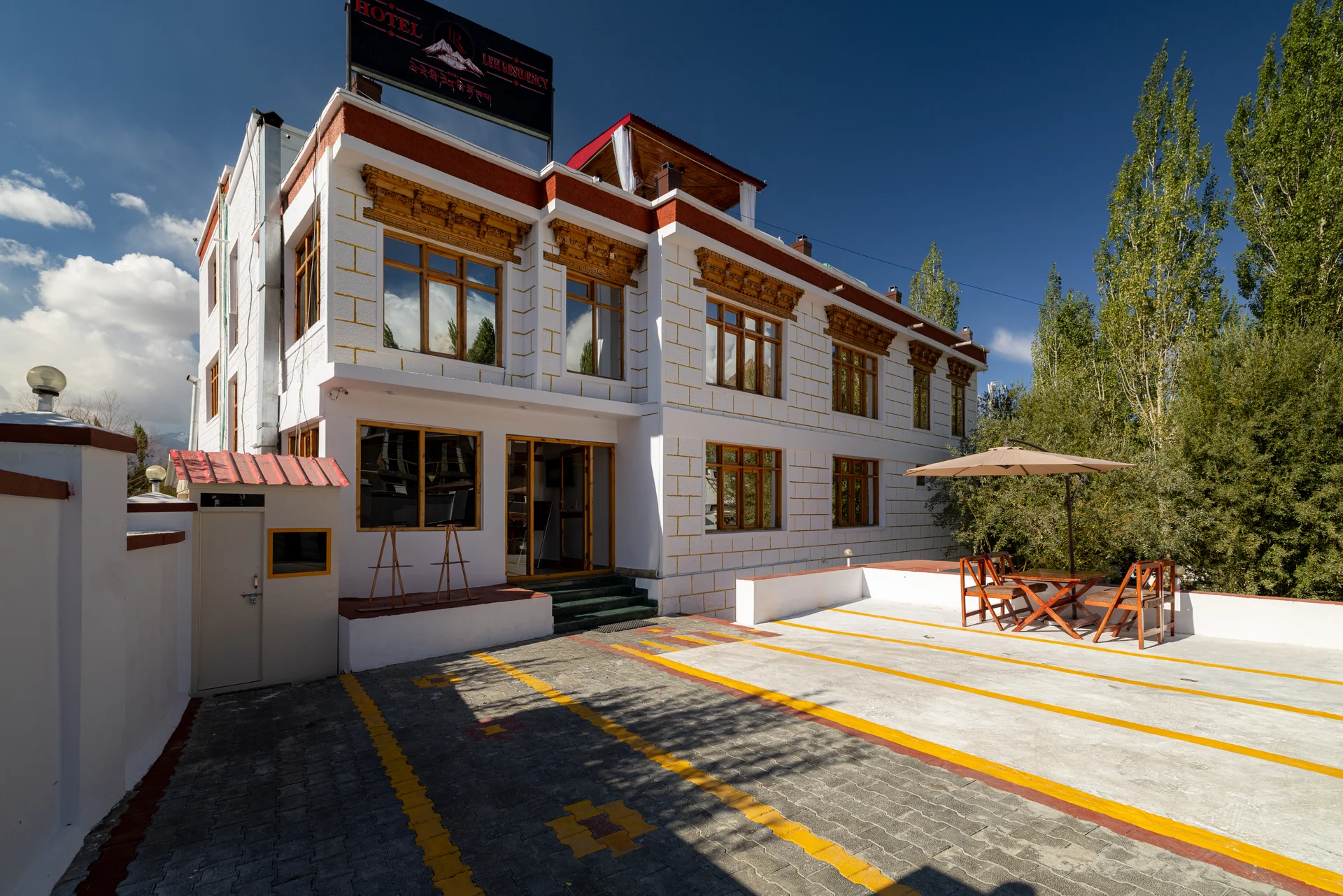 Hotel Leh Residency Location on Skara Road